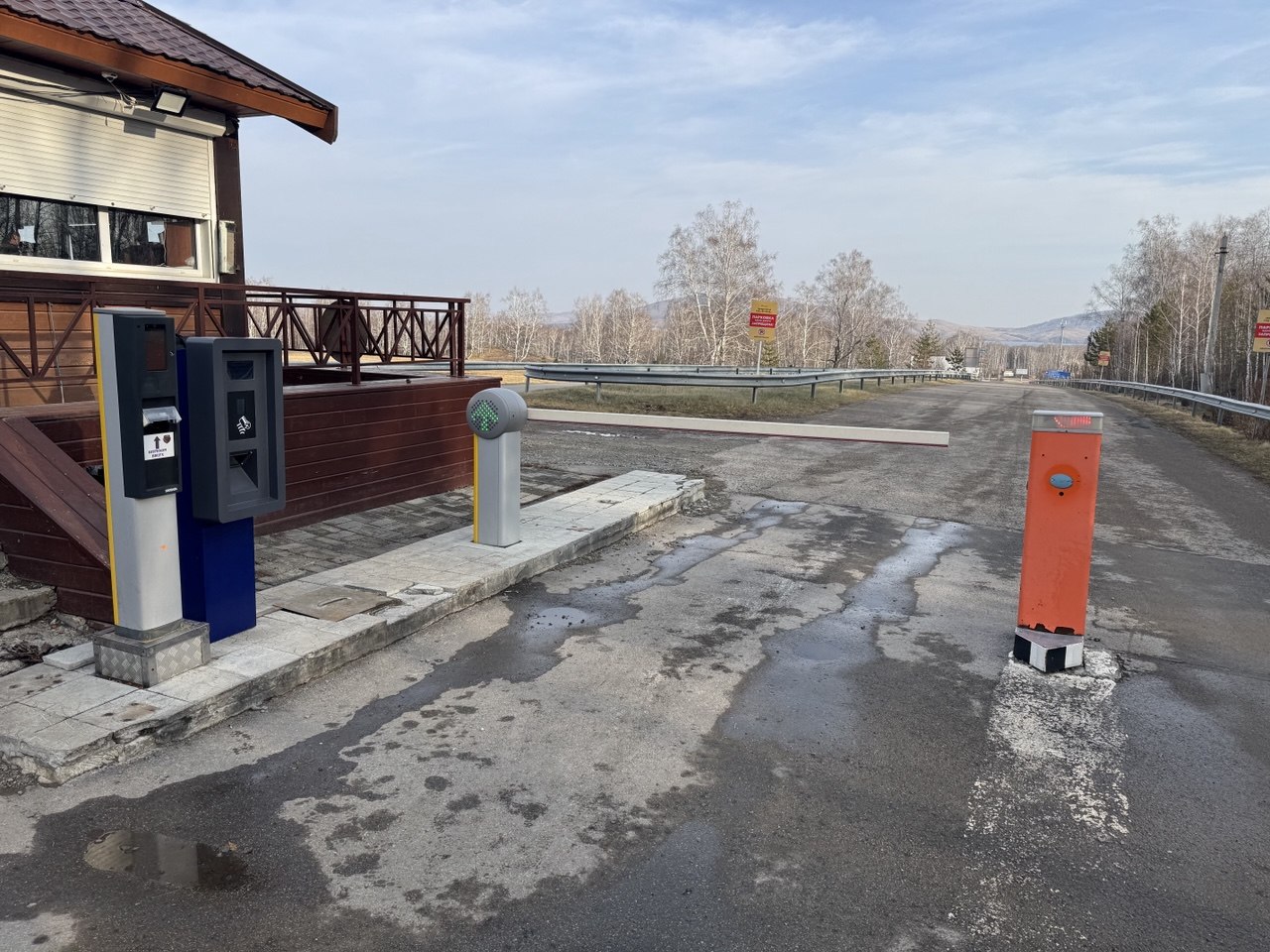 Установленная система платной парковки на горнолыжном курорте Банное рядом с Магнитогорском